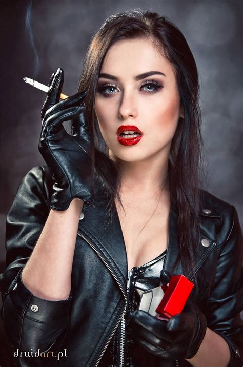 women in leather smoking|I absolutely love smoking in all Leather! : .